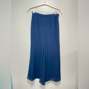 R&M Richards Elegant Dark Blue Wide Pants